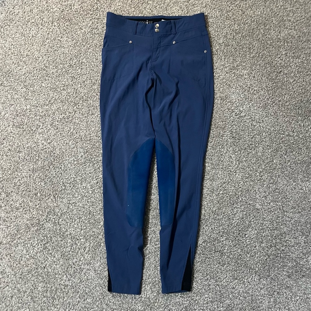 Blue Breeches Riding Pants Kerrits knit
